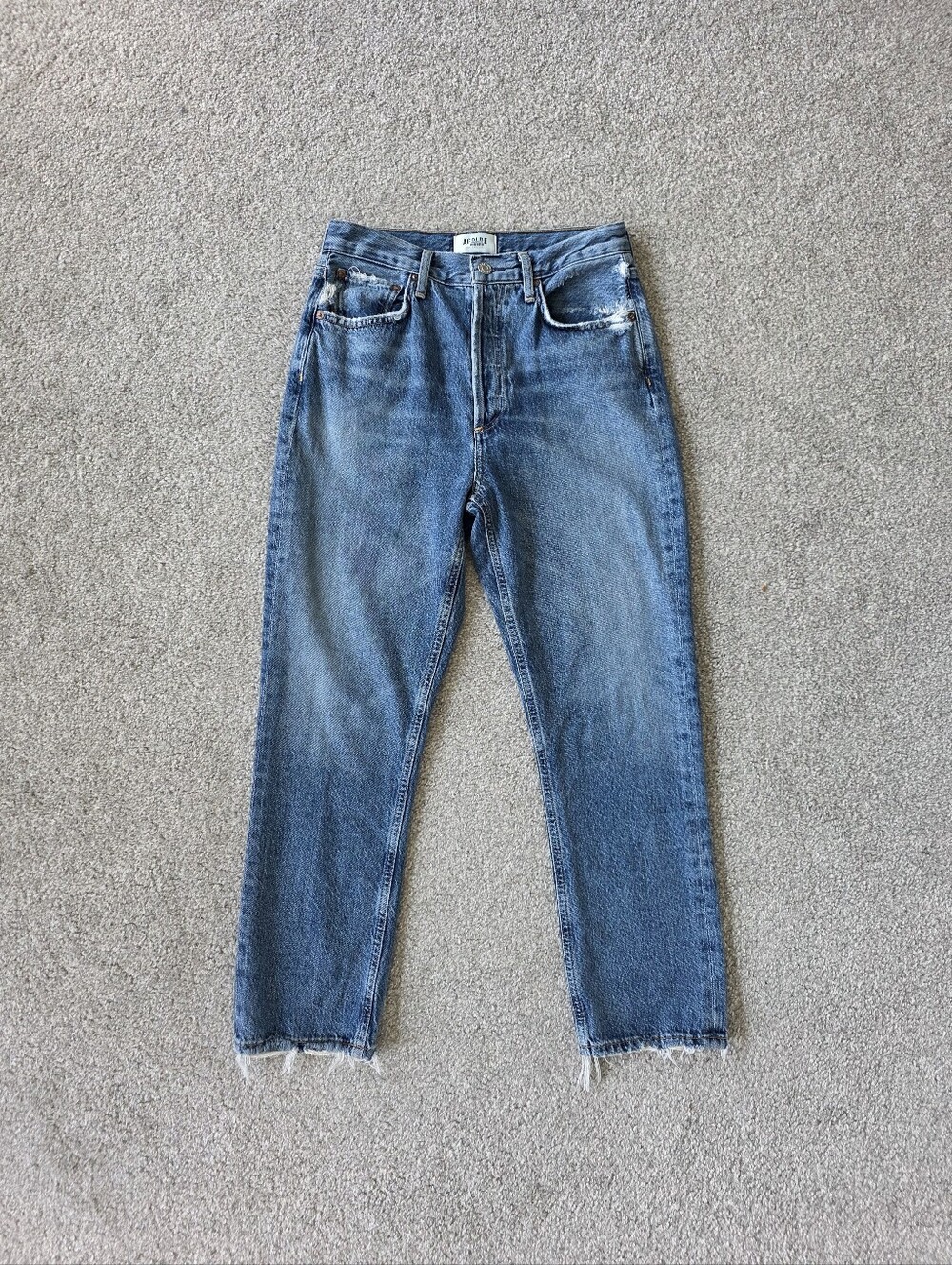 Agolde Riley Crop Straight-Leg Women’s Jeans